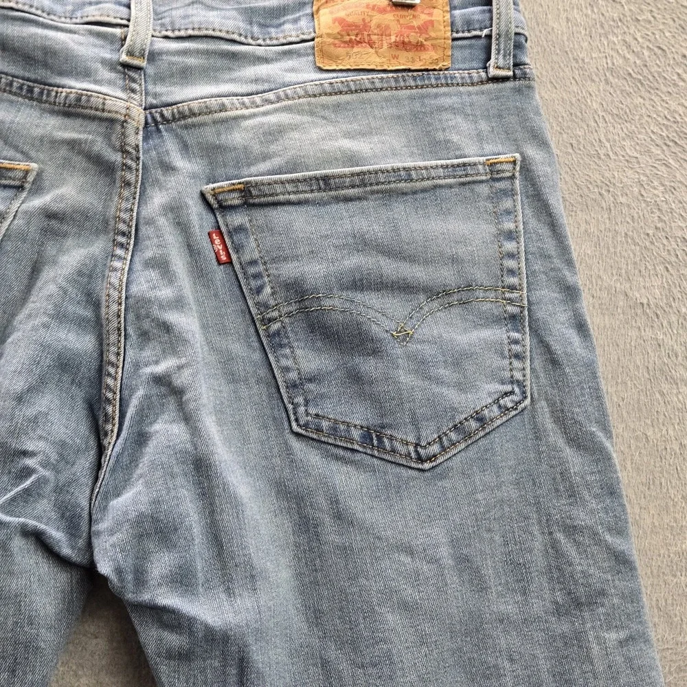 Levi's 502 Men Jeans 33X32 Light Blue Denim Taper Fit 27